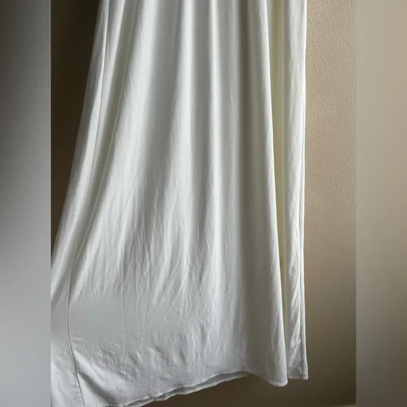 New Tbagslosangeles Women White Maxi Long Dress Size Medium - Picture 3 of 14